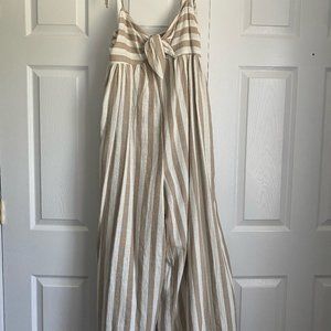 Urban Outfitters cropped, striped wide-leg jumpsuit